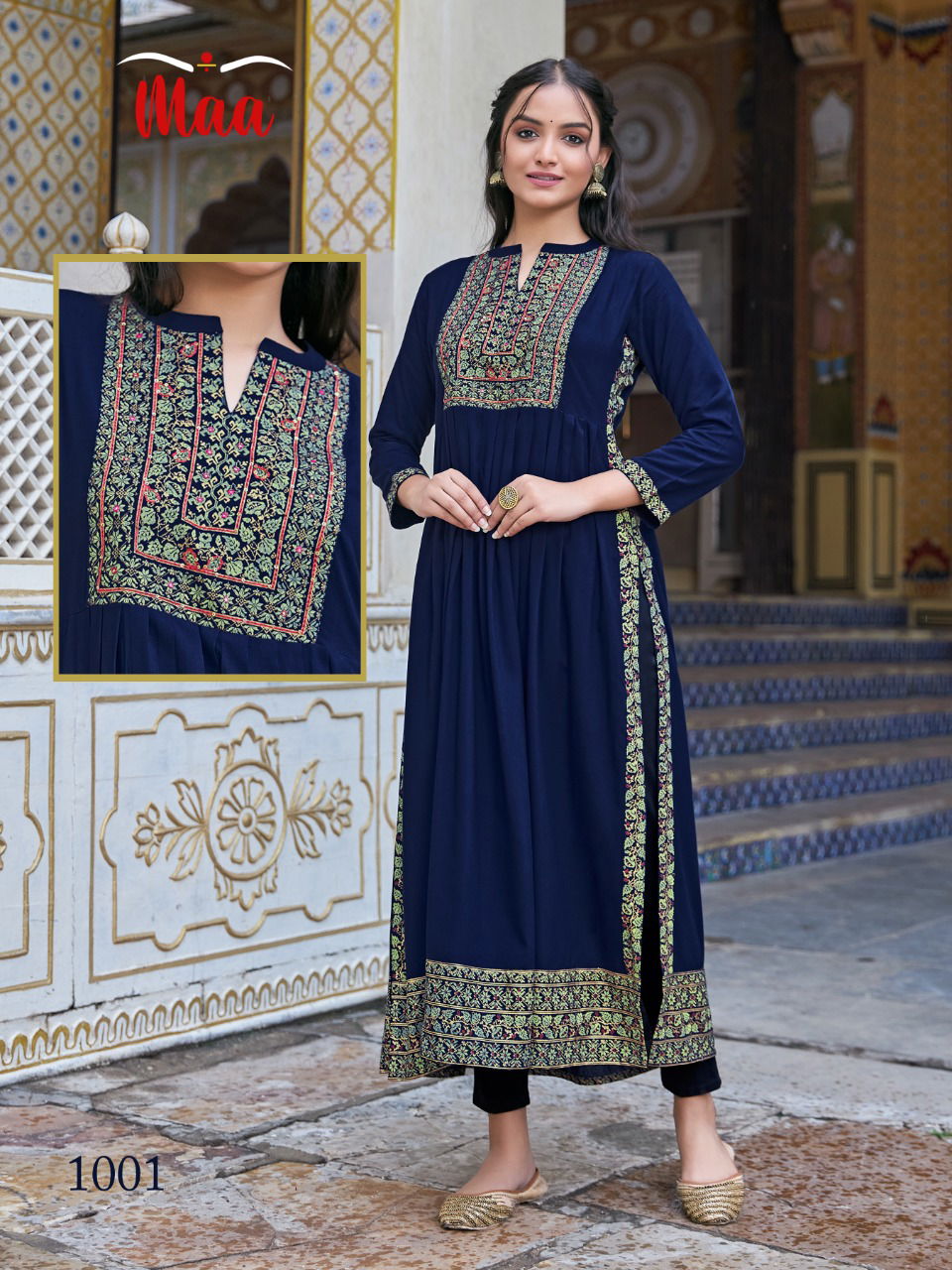 Maa B And B Long Designer Kurtis Catalog